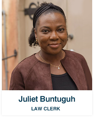 Juliet Buntuguh - Law Clerk 